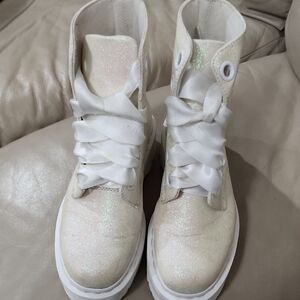 Dr. Martens Molly Glitter Women's Combat Boots Size 8 Preowned